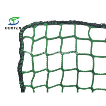 Green Color PP/Polyester Knotless Cargo Net, Container Net, Fall Arrest Net, Safety Catch Net in Construction Sites, Amusement Park